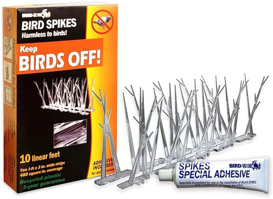 Bird Repellent Spikes, 10 ft. LBird Repellent Spikes, 10 ft. L