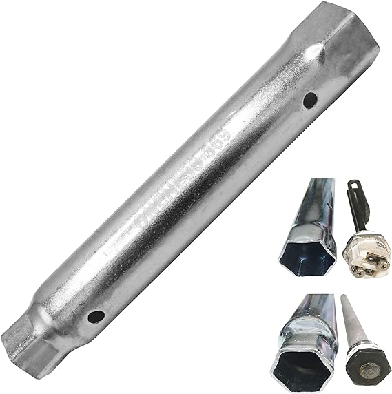 ONENESS 369 Dual Hex Ends Removal Tool for Your Water Heater's Elements and Anodes 1-1/16 in x 1-1/2 in x 10 in