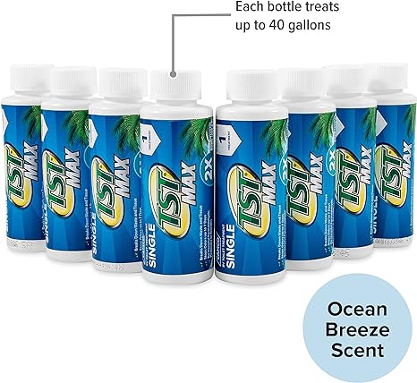 Camco TST MAX Ocean Scent Singles - Includes (8) 4oz. Bottles (41610)