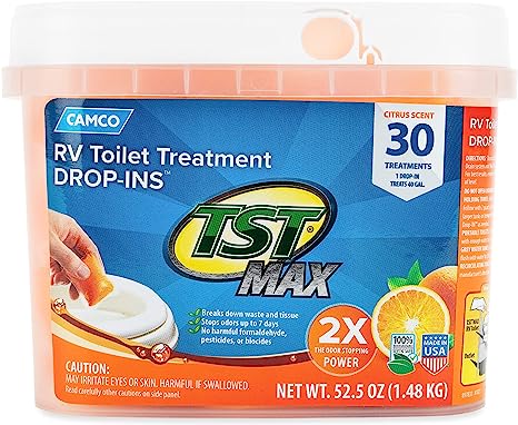 Camco TST MAX Camper/RV Toilet Treatment Drop-INs